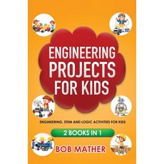(英文圖書) Engineering Projects for Kids 2 Books in 1: Engineering STEM and Logic Activities for Kids (... 精裝版, Bob Mather, 英文
