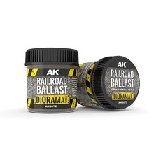AK AK8072 1/35鐵路道碴石頭模型場景材料 輕鬆打造逼真鐵道模型, 詳見包裝