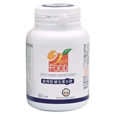 Just Food 食物型維生素B群 全素 60粒裝, 1個, 60顆