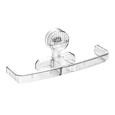 奈米吸盤卡扣拖鞋架 - 免釘浴室拖鞋收納架 強力吸附 防水防潮, 透明銀色, 3個