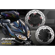 [J.M傑米車藝] PBF 暴力虎 雷霆S 浮動碟盤 圓釦 C版 圓碟 浮動 碟盤 Racing S 125 150, 紅釦 內盤黑