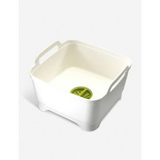 Joseph Joseph 手把塑膠方型洗碗籃 白色, 1個, 30.4 x 30.4 厘米