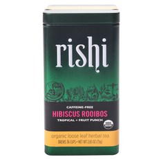 RISHI 無咖啡因洛神花南非國寶茶散葉, 1個, 75克