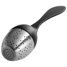 GEFU 茶泡茶器, 黑色+銀色, 1個