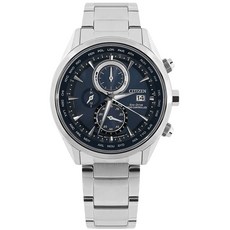 CITIZEN 光動能萬年曆電波錶 藍寶石水晶玻璃 不鏽鋼手錶 AT8260-85L