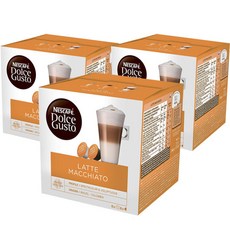 NESCAFE 雀巢咖啡 Dolce Gusto 多趣酷思 多趣酷思拿鐵瑪奇朵咖啡膠囊, 3盒