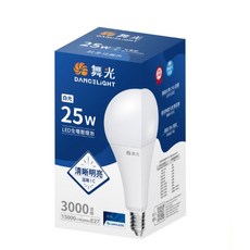 舞光 25W LED全電壓燈泡 E27燈頭 商業照明 節能省電 CNS認證, 白色的, 1個