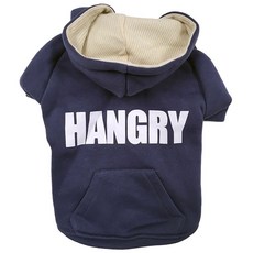 fabdog HANGRY 保暖內襯狗連帽衫, 海軍+白色
