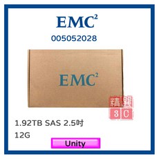 EMC 005052028 1.92TB 12G SAS 2.5吋伺服器用Unity盒裝