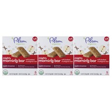 Plum organics 水果穀物餅乾, 3盒, 蘋果肉桂口味
