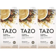 TAZO 肉桂風味印度香料奶茶, 946ml, 3瓶