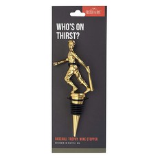 FOSTER & RYE 福斯特和黑麥棒球獎杯酒塞, 1個, 金色+黑色