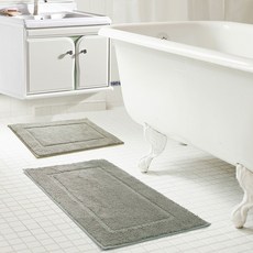 RT designer's collection Alti Derby 超細纖維浴缸腳踏板 2 件套, 1個, 銀