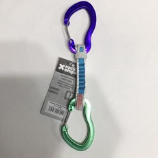 奧地利 AUSTRIALPIN 無鎖鉤環 捷克 Rock Empire Exp (11cm) 雙耳快扣環帶, 紫色+綠色