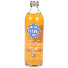 WODER DRINK KOMBUCHA 杜松子起泡發酵茶精, 1個, 414ml