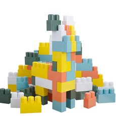 HAENIM TOY HN-993 馬卡龍體感大積木(74PCS) 兒童益智玩具, 多色