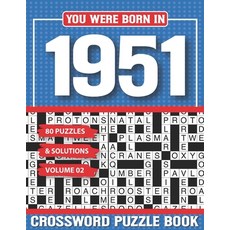 (英文圖書) You Were Born In 1951 Crossword Puzzle Book: Crossword Puzzle Book for Adults and all Puzzle ... 平裝版, Independently Published, 英文