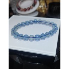 清透海藍寶手珠，又藍又透，魔鬼藍寶石手鍊，優雅女性飾品