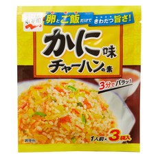 Nagatanien 永谷園 炒飯調味料 蟹肉風味 3包入, 1袋, 20.4g