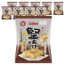Calbee 卡樂比 堅脆洋芋片 鹽味芝麻油口味, 10個