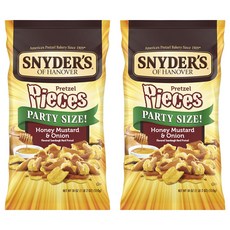 SNYDER'S 史奈德 蝴蝶餅派對包 蜂蜜芥末&洋蔥口味, 510g, 2包