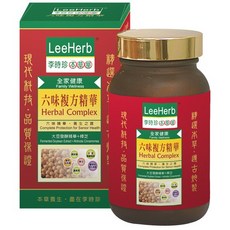 LeeHerb 李時珍本草屋 六味複方精華膠囊, 455毫克