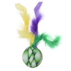 Happy Tails 羽毛貓球, 1個, 混合顏色