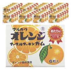 MARUKAWA 丸川 水果口香糖 柳橙口味 6顆入, 60個