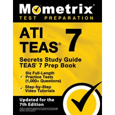 (英文圖書) ATI TEAS Secrets Study Guide - TEAS 7 Prep Book Six Full-Length Practice Tests (1 000+ Quest... 平裝版, Mometrix Media LLC, 英文
