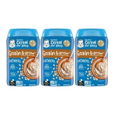 Gerber 嘉寶 寶寶副食品穀物粉, 燕麥口味, 227g, 3罐