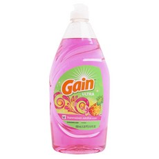 Gain 超液體餐具洗滌劑夏威夷阿羅哈, 1個, 638ml