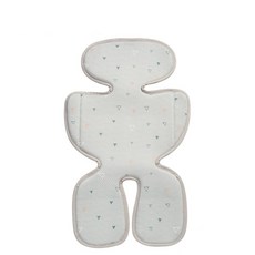 GIO超透氣涼爽推車坐墊 花色款 - 3D透氣網層 網洞排汗布 大面積包覆 推車汽座通用, 宇治山丘, 1個