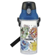 Skater 寶可夢一鍵式便攜塑膠水壺 PSB5TR, 1個, 480ml, 清除