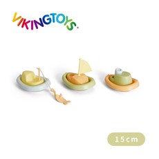 VIKINGTOYS 莫蘭迪色戲水小船3件組 (15cm), 詳見包裝