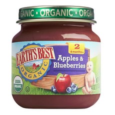 Earl's Best 兒童液體嬰兒食品, 1個, 蘋果,藍莓