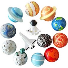 宇宙星球造型冰箱磁鐵 太空人與外星人立體裝飾貼, 10-天王星
