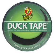 DUCK TAPE 黑色膠帶, 1個, 18.2m