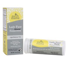earth mama 礦物保濕防曬棒 SPF40, 1盒, 21g