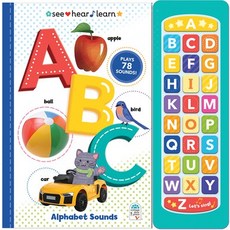 (英文圖書)ABC (See Hear Learn) Board Books, Cottage Door Press, 英文, 厚紙板書