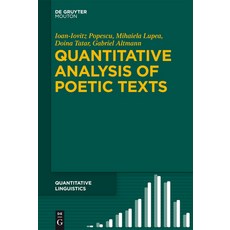 (英文圖書) Quantitative Analysis of Poetic Texts 精裝版, Walter de Gruyter, 英文
