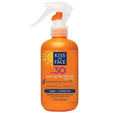 Kiss My Face 防曬乳液噴霧 SPF30, 1瓶, 236ml