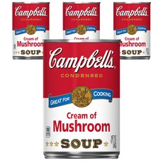 Campbell's 金寶 易開罐奶油蘑菇湯, 4罐, 298g