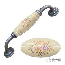 台灣阿成五金 Mydiy G型 501G 鄉村花束 米底 把手 - 孔距 128mm, 古銀色