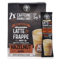 FROZEN BEAN Latte&Frappe即溶咖啡隨身包 榛果拿鐵風味, 15g, 20條, 1盒