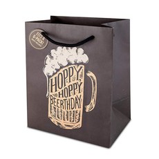 Revel Paper Hoppy Birthday 6罐裝袋 葡萄酒盒, 1個, 混合顏色
