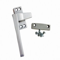 門窗把手 推射窗手把 窗鉤 銀色 把手鎖 鋁窗取手 推窗手把 DIY 五金 IF016, 1個