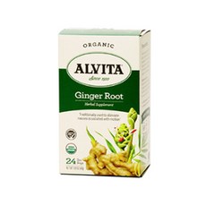 Alvita Teas 生薑茶, 24件, 48克