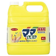 LION 獅王 營業用大容量Mama Lemon食器洗碗精 檸檬香, 1個, 4L