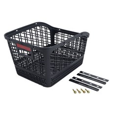 樹脂自行車後置籃, 1個, 黑色