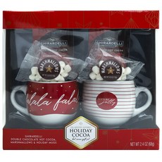 假日熱可可禮盒, 1個, 馬克杯 2 件 + 熱可可 24 克 x 2 件 + 棉花糖 10 克 x 2 件